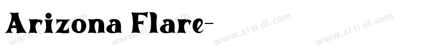 Arizona Flare字体转换